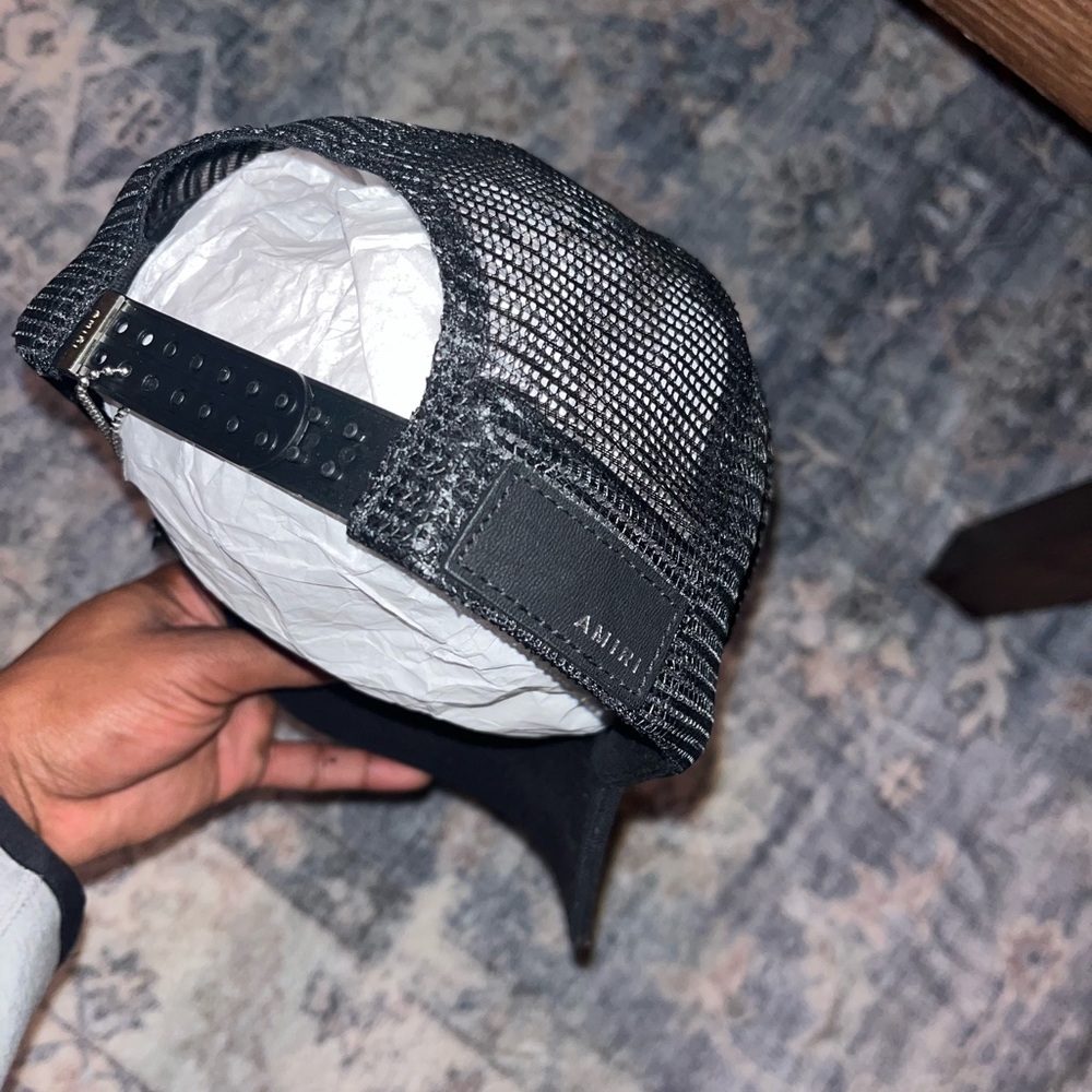 Amiri 3 Star Trucker Hat Black / Black - Picture 6 of 6